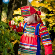 русский народный костюм, Аленушка, корзинка, фотосессия в народном костюме, девочка