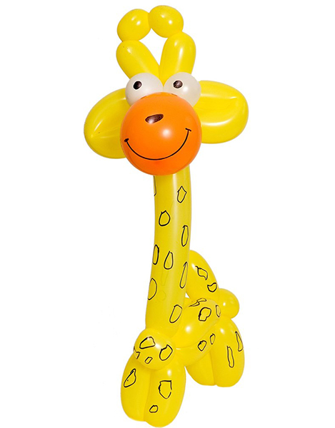 жираф из воздушных шариков